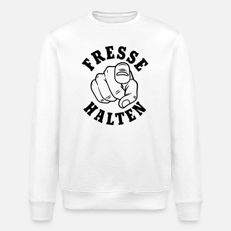 Fresse halten - Stanley/Stella Unisex Bio-Sweatshirt ROLLER - Weiß