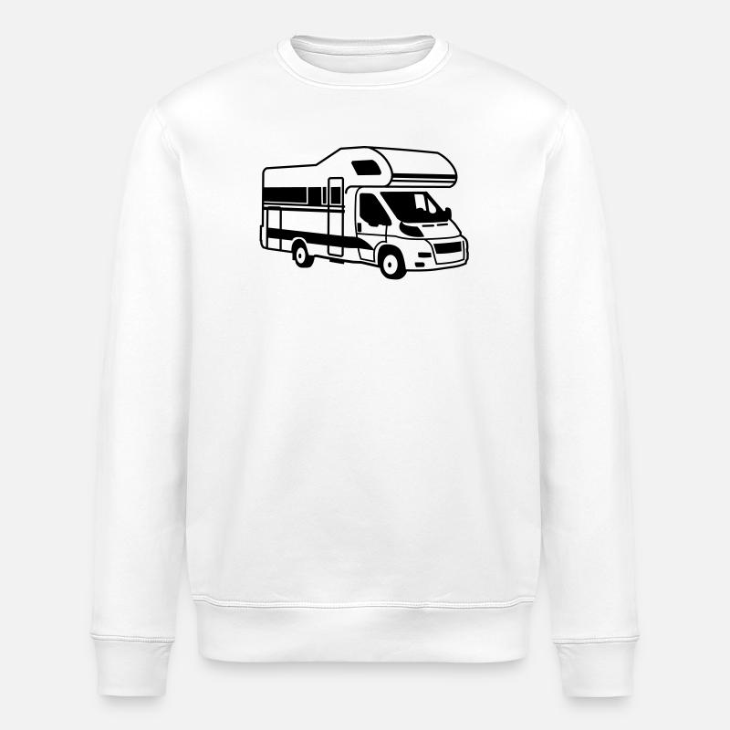 Wohnmobil - Stanley/Stella Unisex Bio-Sweatshirt ROLLER - Weiß