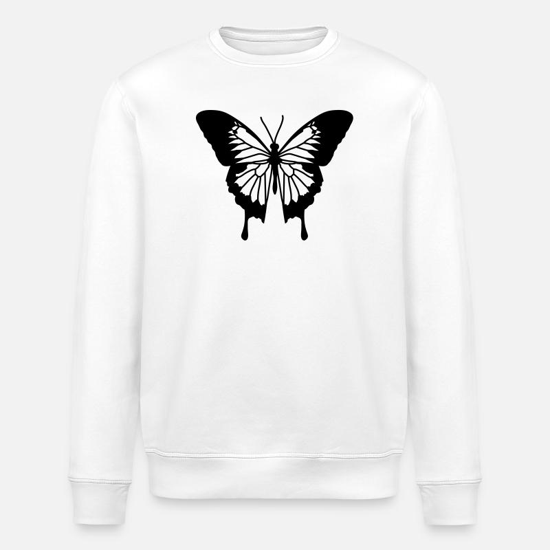 schmetterling - Stanley/Stella ROLLER Unisex Organic Sweatshirt - white