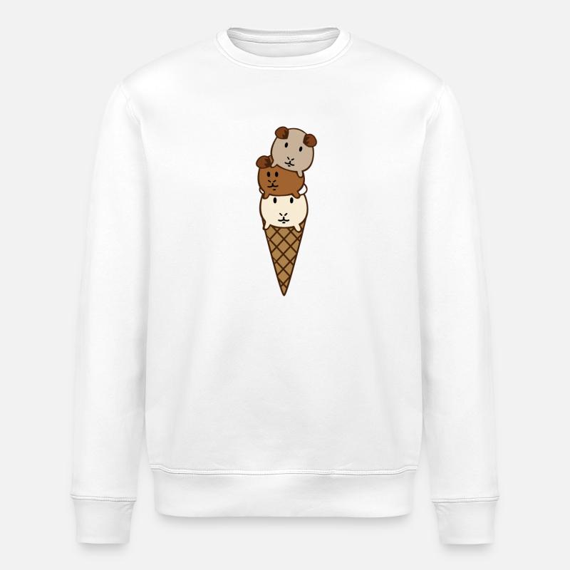 guinea pig - Stanley/Stella ROLLER Unisex Organic Sweatshirt - white