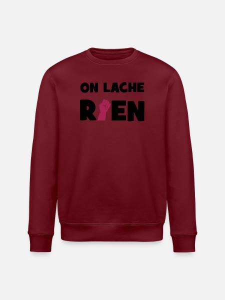 On lâche rien ! - Sweat bio ROLLER Stanley/Stella Unisexe - blanc
