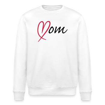 Mom Herz - Stanley/Stella Unisex Bio-Sweatshirt ROLLER - Weiß - Vorne - Nik (191cm)
