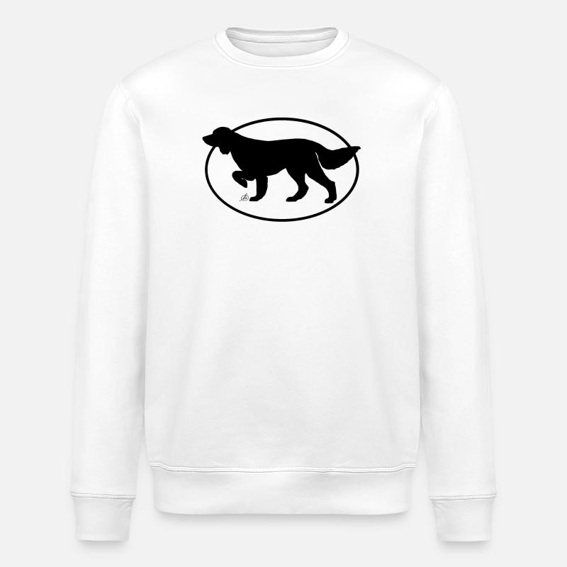 Deutsch Langhaar - Stanley/Stella Unisex Bio-Sweatshirt ROLLER - Weiß