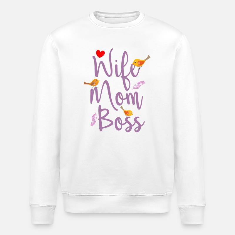 femme mère patron - Sweat bio ROLLER Stanley/Stella Unisexe - blanc