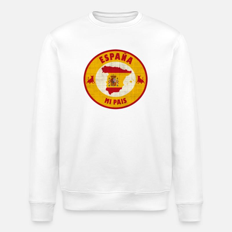 Espagne mon pays - Sweat bio ROLLER Stanley/Stella Unisexe - blanc