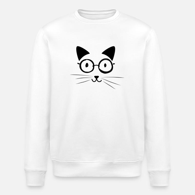 Chat chat cadeau - Sweat bio ROLLER Stanley/Stella Unisexe - blanc