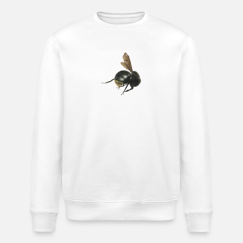 bumblebee - Stanley/Stella ROLLER Unisex Organic Sweatshirt - white