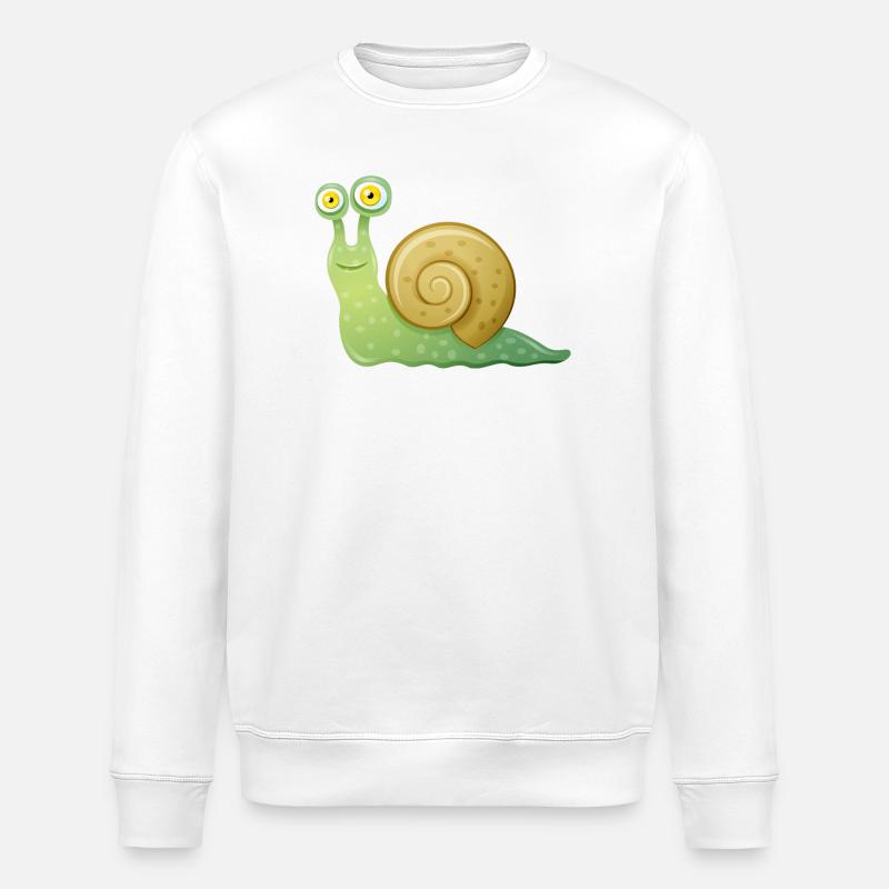 schnecke - Sweat bio ROLLER Stanley/Stella Unisexe - blanc