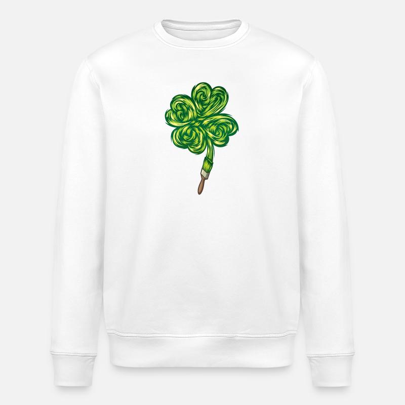 Clover - "I make my own luck" - Sweat bio ROLLER Stanley/Stella Unisexe - blanc