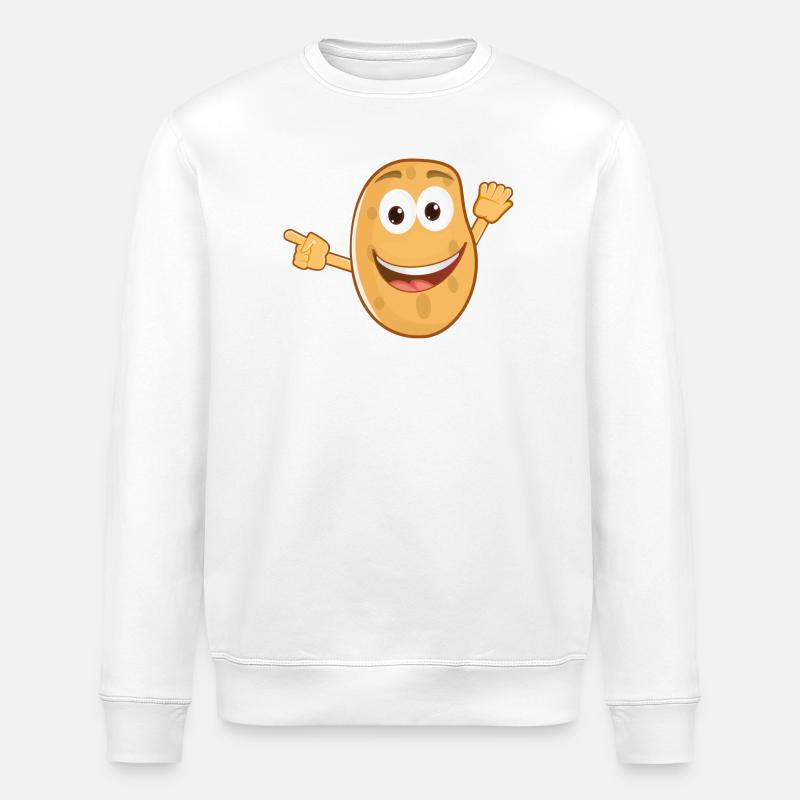 Potato - Stanley/Stella ROLLER Unisex Organic Sweatshirt - white