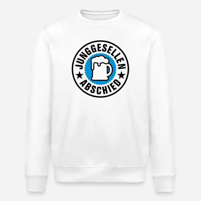 Adieu Bachelor - Sweat bio ROLLER Stanley/Stella Unisexe - blanc