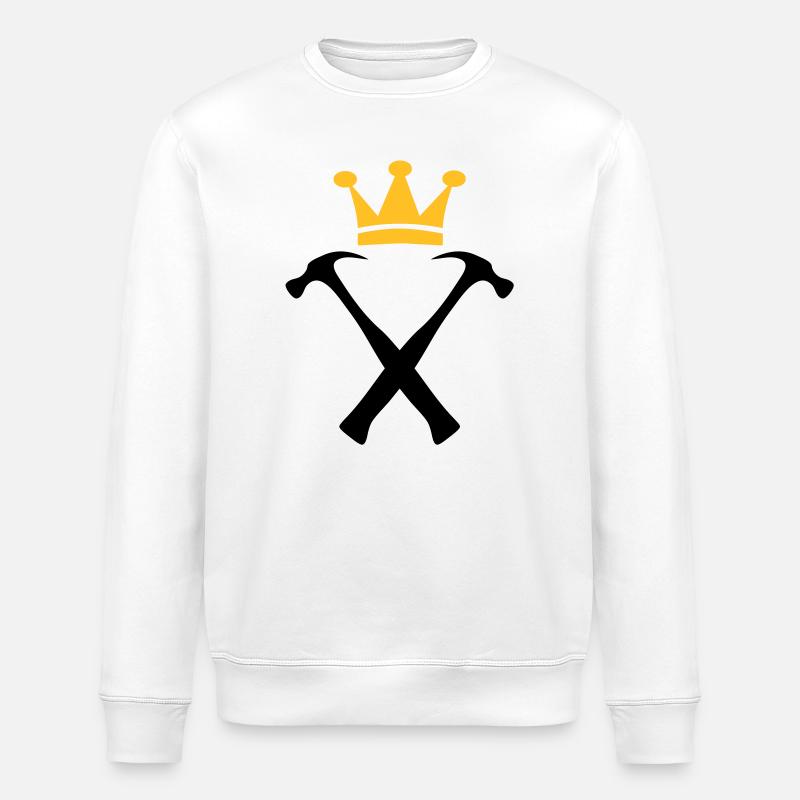 Le Roi des Bricoleurs - Sweat bio ROLLER Stanley/Stella Unisexe - blanc