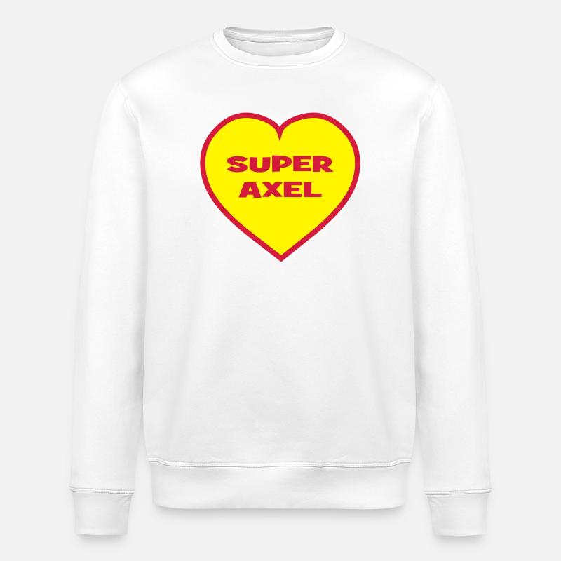 Super-Axel - Stanley/Stella Unisex Bio-Sweatshirt ROLLER - Weiß
