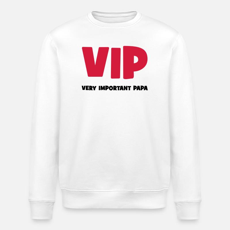 Very Important Papa :) - Stanley/Stella Unisex Bio-Sweatshirt ROLLER - Weiß
