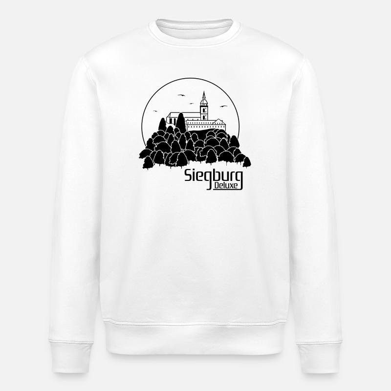 Siegburg Deluxe Motiv - Stanley/Stella Unisex Bio-Sweatshirt ROLLER - Weiß