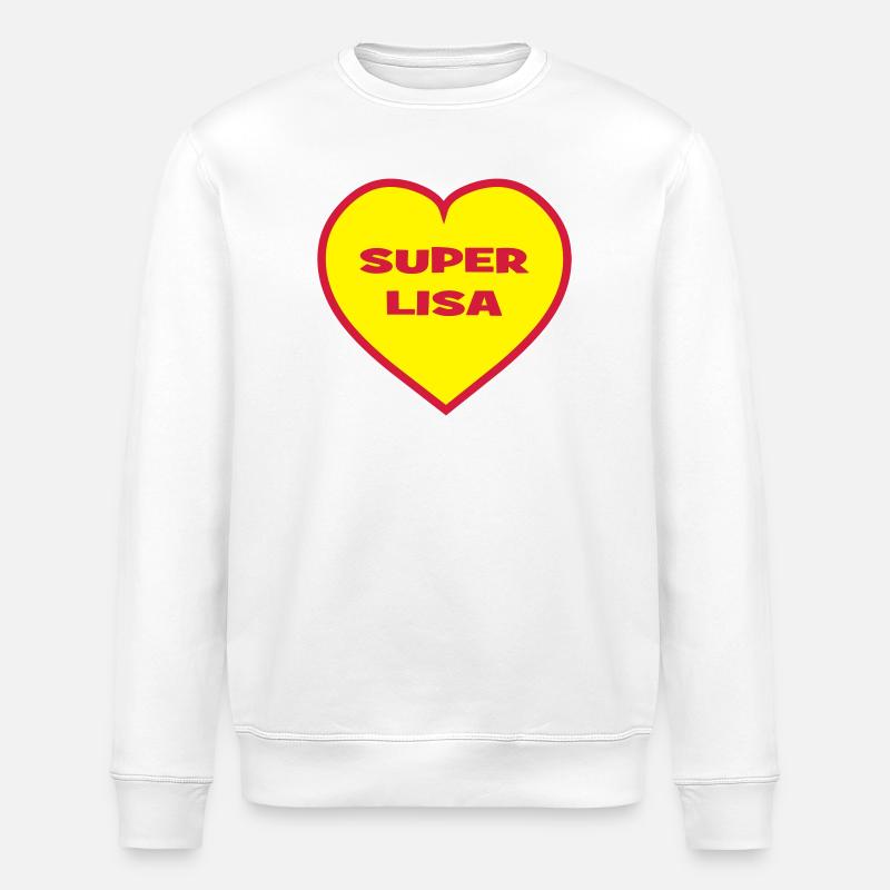 Super-Lisa - Stanley/Stella Unisex Bio-Sweatshirt ROLLER - Weiß