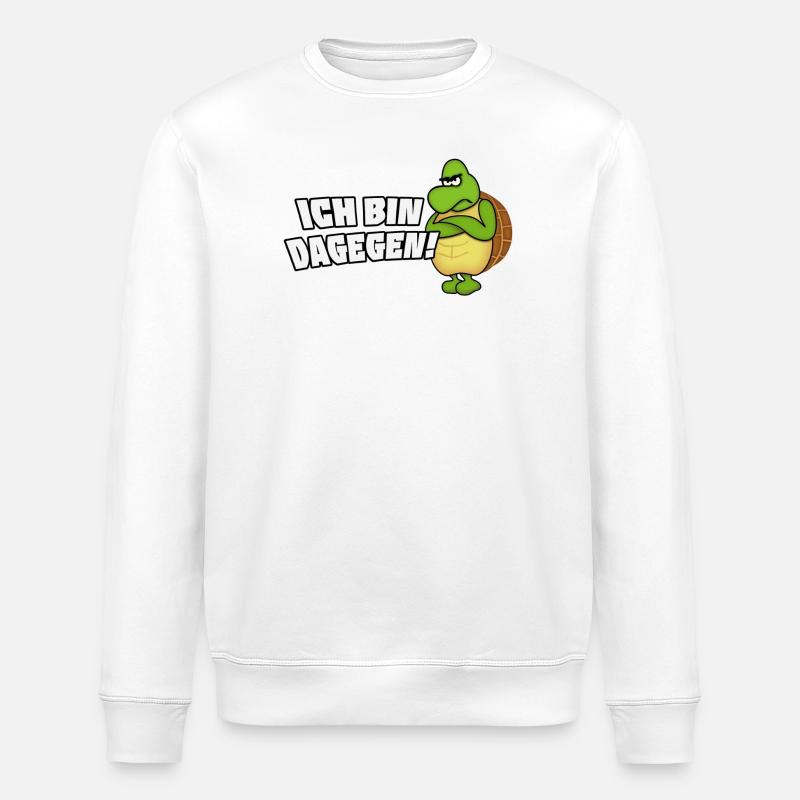 I'm against it - Stanley/Stella ROLLER Unisex Organic Sweatshirt - white