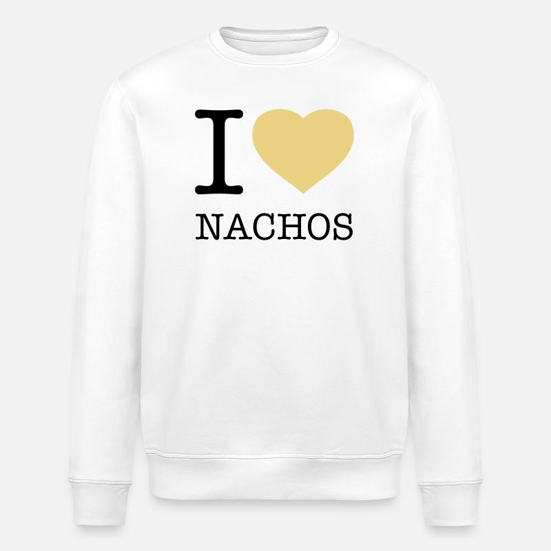 I LOVE NACHOS - Stanley/Stella Unisex Bio-Sweatshirt ROLLER - Weiß