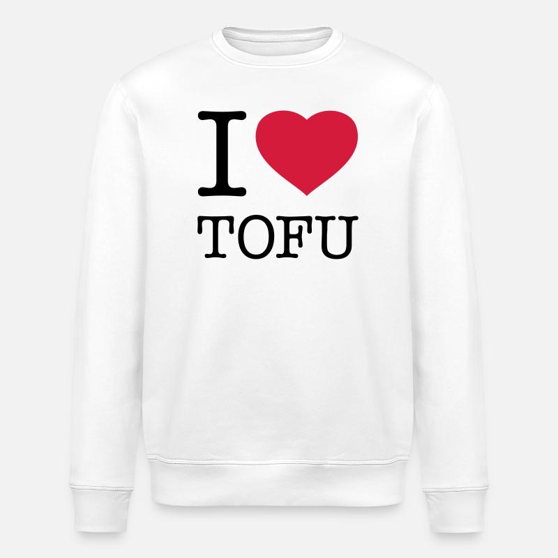 J’ADORE LE TOFU SOJA - Sweat bio ROLLER Stanley/Stella Unisexe - blanc