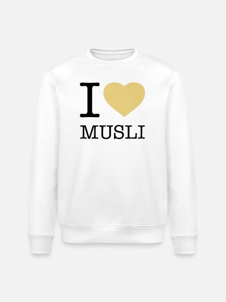 J’AIME MUESLI Muesli - Sweat bio ROLLER Stanley/Stella Unisexe - blanc