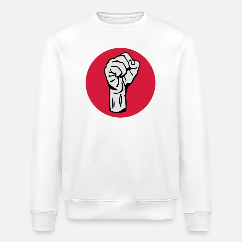 Faust - Protest - Demokratie - Stanley/Stella Unisex Bio-Sweatshirt ROLLER - Weiß
