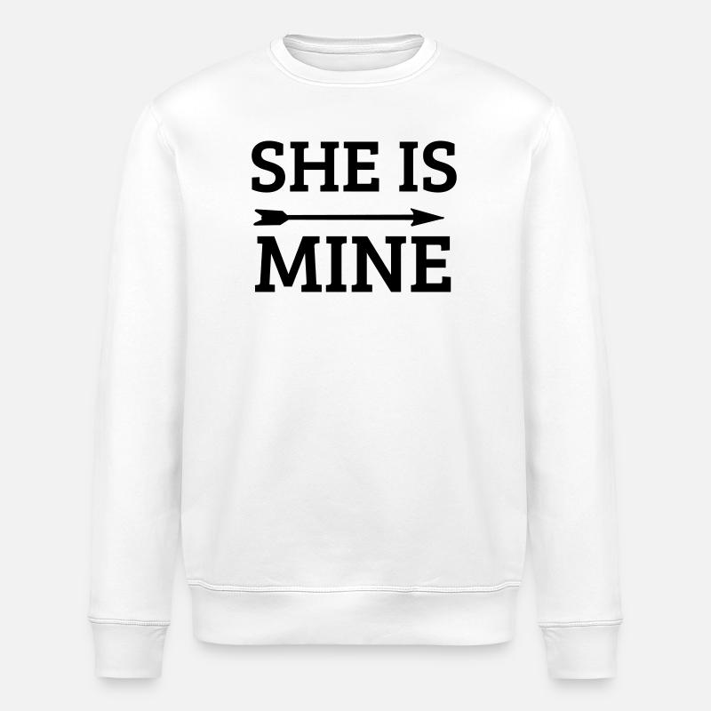 she is mine - Sweat bio ROLLER Stanley/Stella Unisexe - blanc