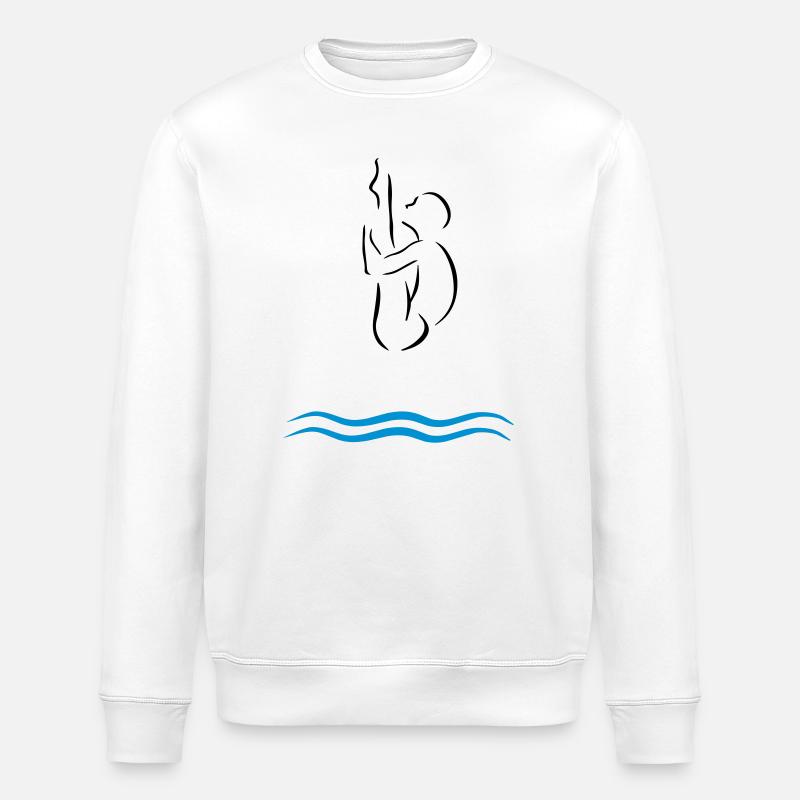 Turmspringen - Stanley/Stella Unisex Bio-Sweatshirt ROLLER - Weiß