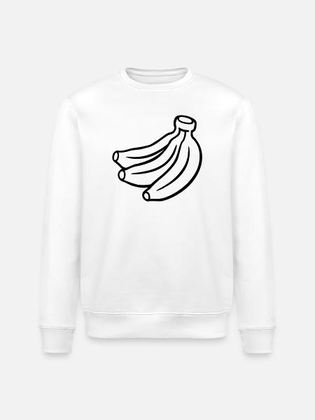 Banana - Stanley/Stella ROLLER Unisex Organic Sweatshirt - white