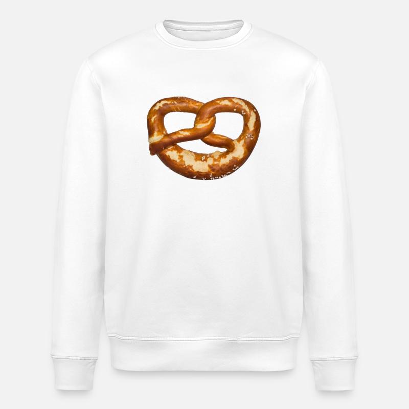 Bavarian Pretzel - Stanley/Stella ROLLER Unisex Organic Sweatshirt - white