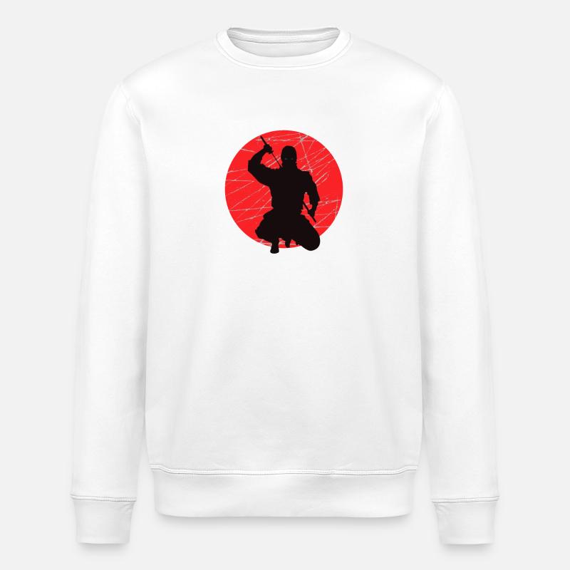 ninja - Stanley/Stella Unisex Bio-Sweatshirt ROLLER - Weiß