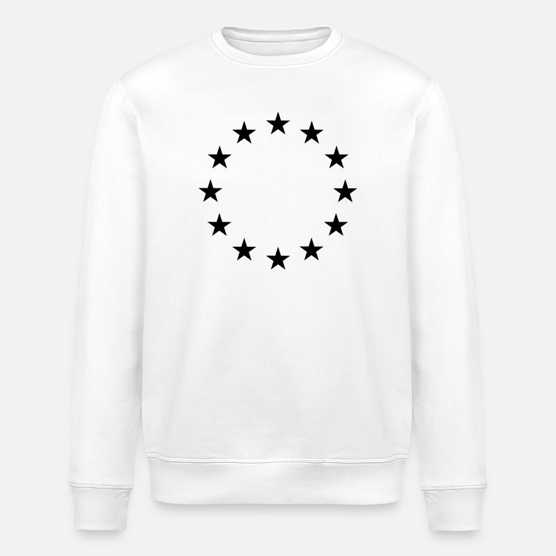 Étoiles - Sweat bio ROLLER Stanley/Stella Unisexe - blanc