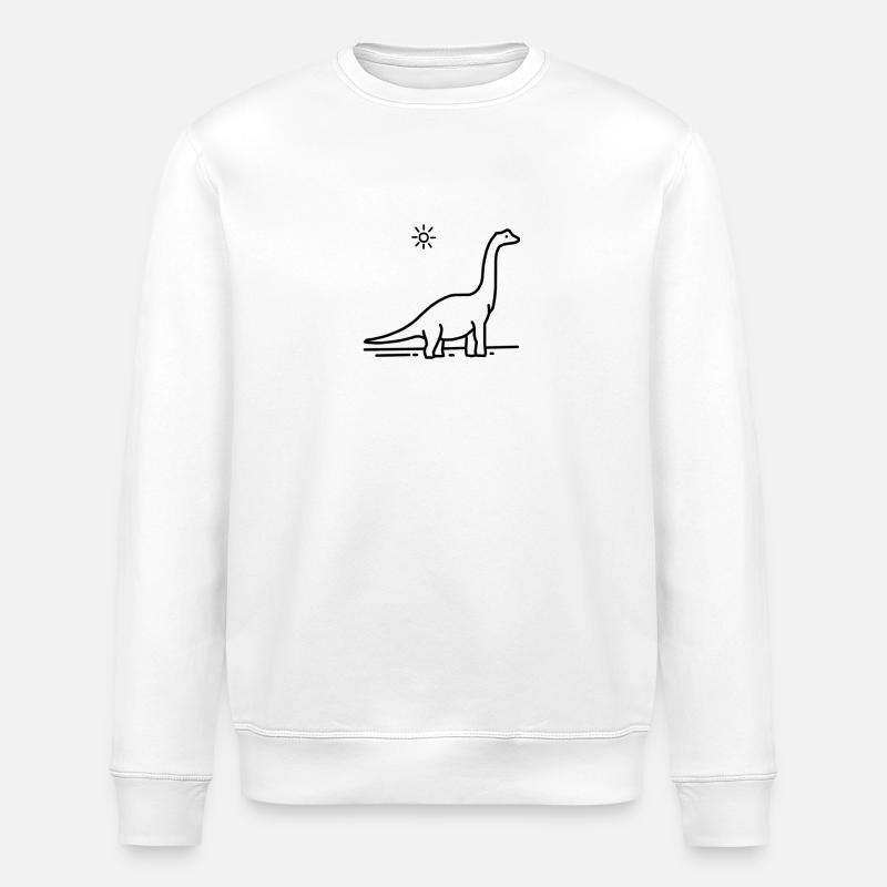 Dinosaurier - Stanley/Stella Unisex Bio-Sweatshirt ROLLER - Weiß