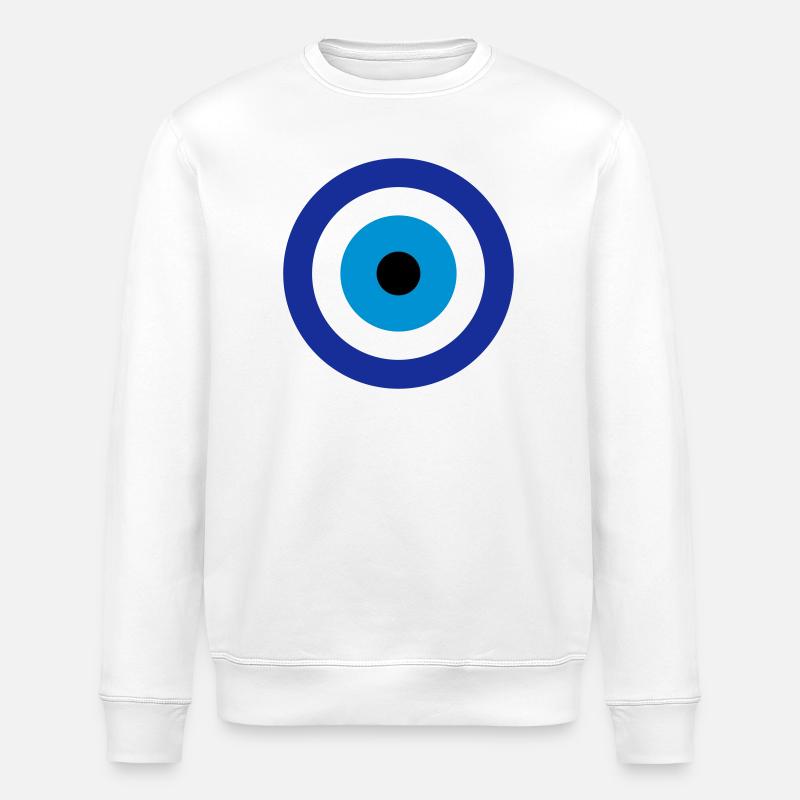 Blue Evil Eye - Sweat bio ROLLER Stanley/Stella Unisexe - blanc