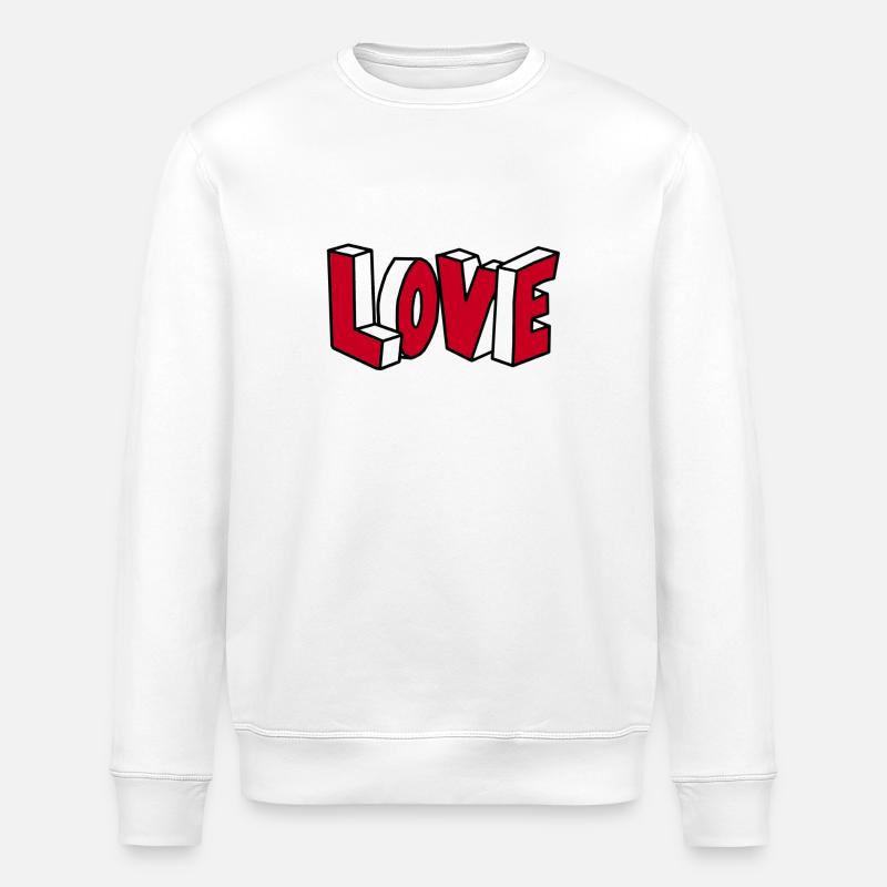 Love Liebe - Stanley/Stella Unisex Bio-Sweatshirt ROLLER - Weiß