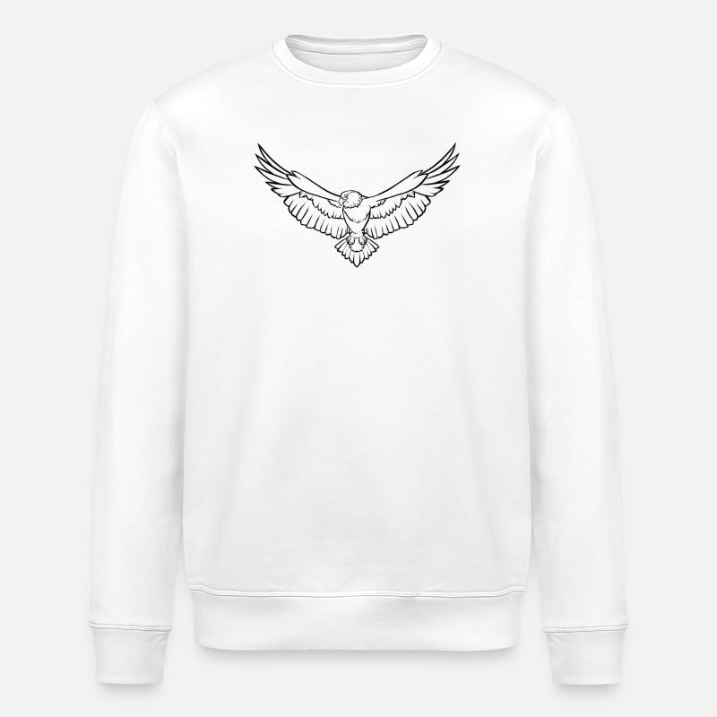 Eagle - Stanley/Stella ROLLER Unisex Organic Sweatshirt - white