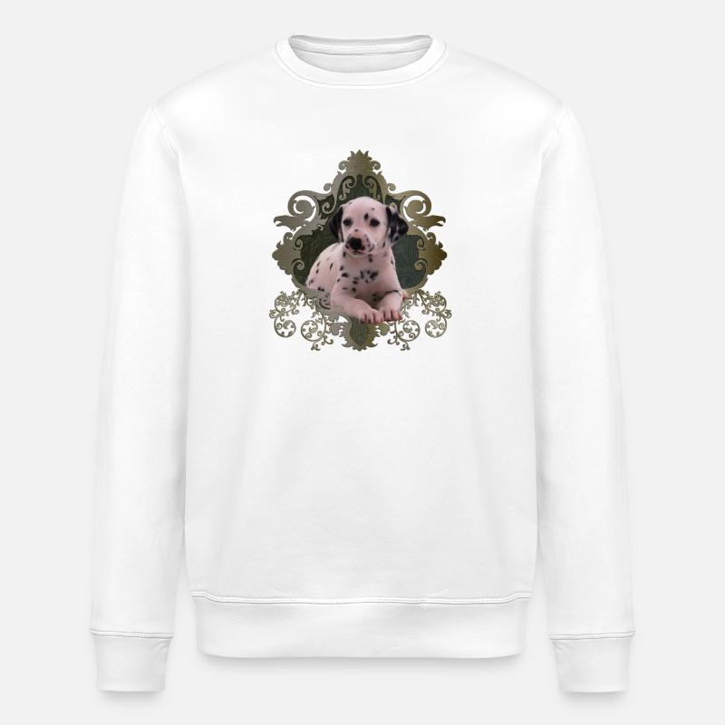 Dalmatien mignon - Sweat bio ROLLER Stanley/Stella Unisexe - blanc
