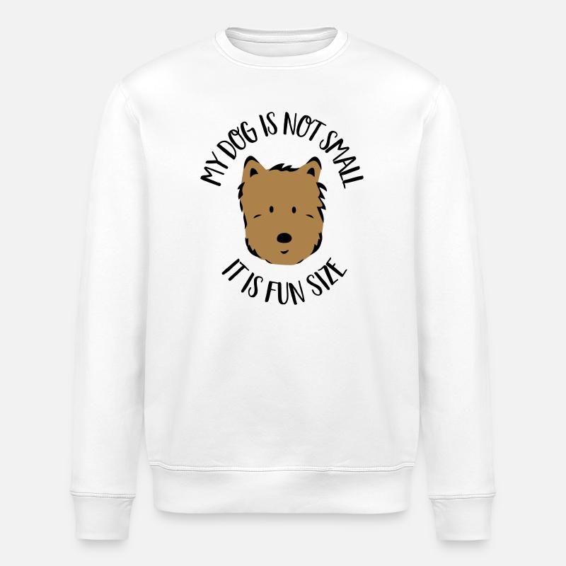 Petit chien - Sweat bio ROLLER Stanley/Stella Unisexe - blanc