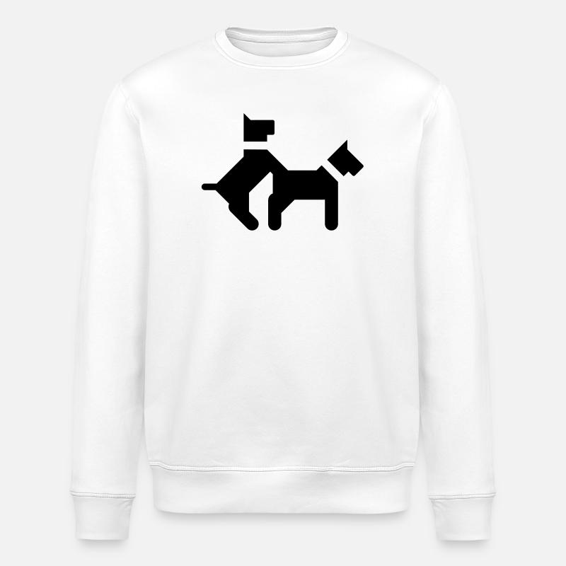 Baise des chiens - Sweat bio ROLLER Stanley/Stella Unisexe - blanc