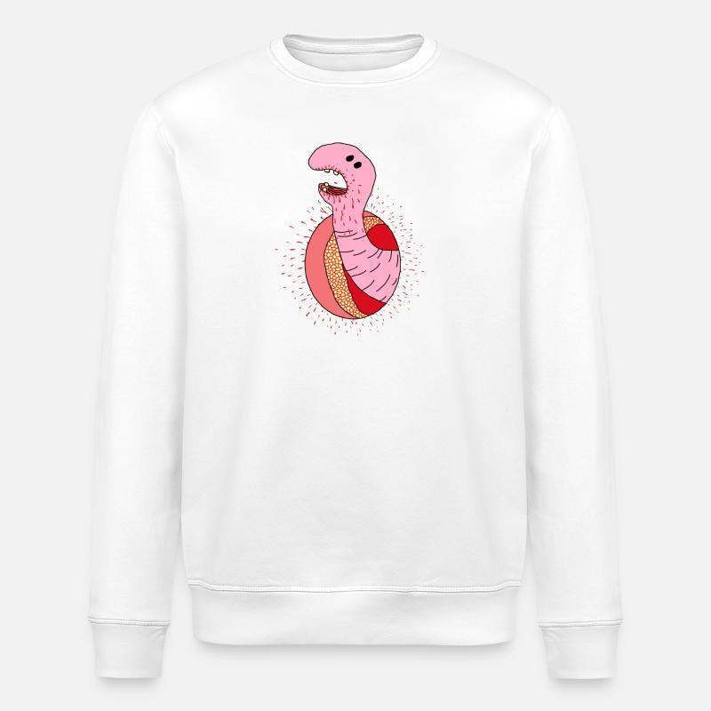 Alien breakout - Stanley/Stella ROLLER Unisex Organic Sweatshirt - white