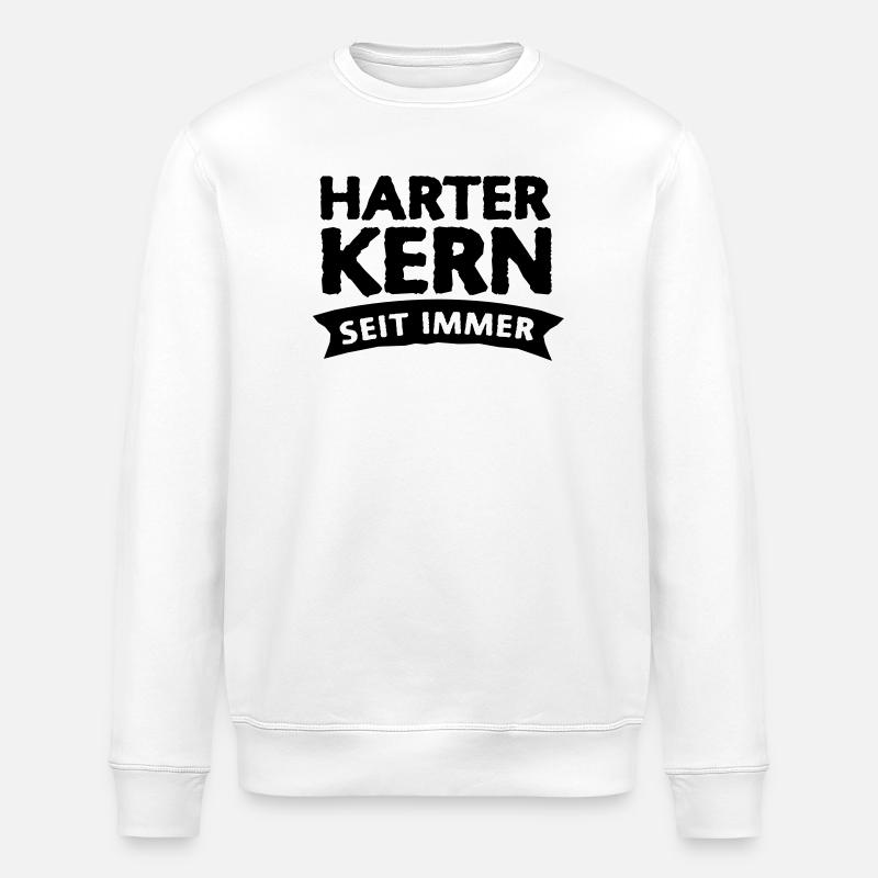 harter kern seit immer 1c - Stanley/Stella Unisex Bio-Sweatshirt ROLLER - Weiß