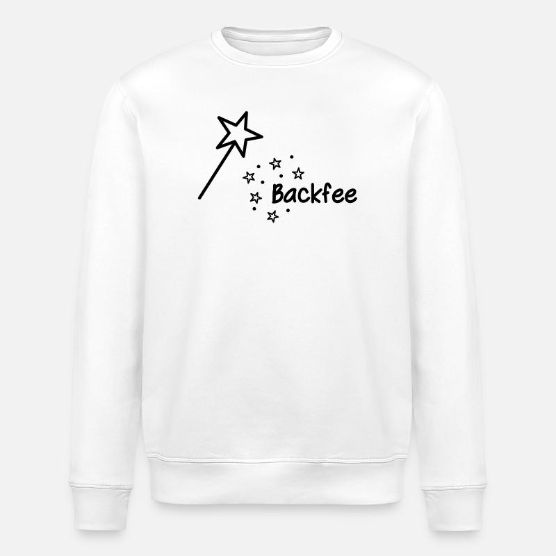 Backfee - Freude am Backen - Stanley/Stella Unisex Bio-Sweatshirt ROLLER - Weiß