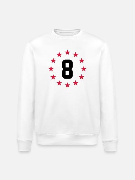 8 years - Stanley/Stella ROLLER Unisex Organic Sweatshirt - white