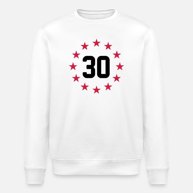 30 years - Stanley/Stella ROLLER Unisex Organic Sweatshirt - white