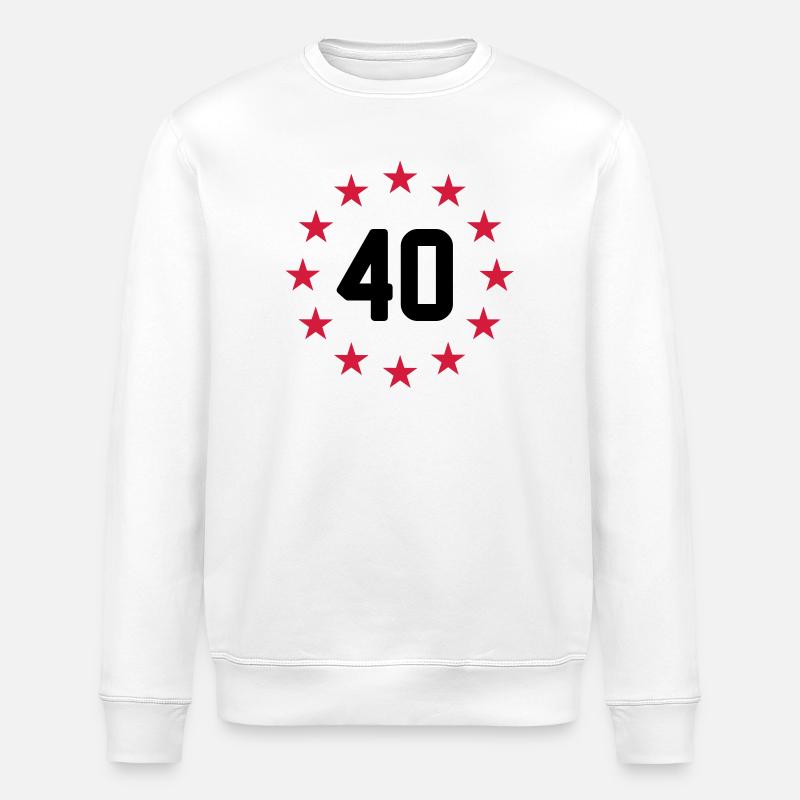 40 years - Stanley/Stella ROLLER Unisex Organic Sweatshirt - white