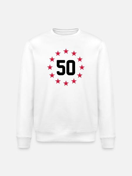 50 ans - Sweat bio ROLLER Stanley/Stella Unisexe - blanc