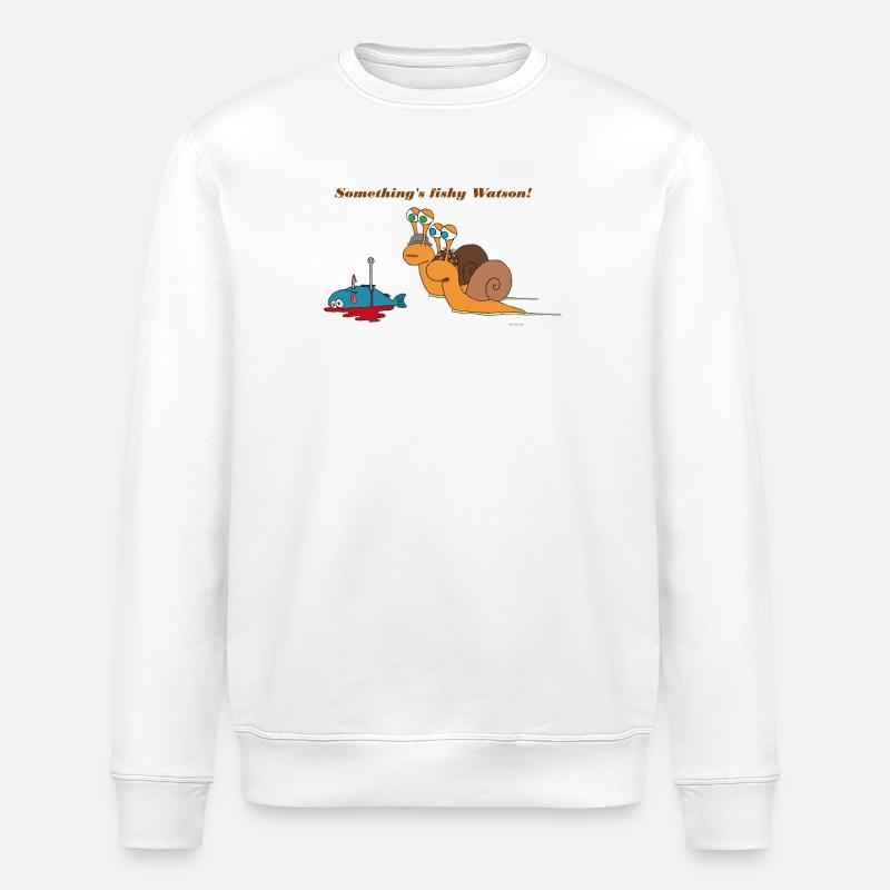 Escargot Sherlock Holmes - Sweat bio ROLLER Stanley/Stella Unisexe - blanc