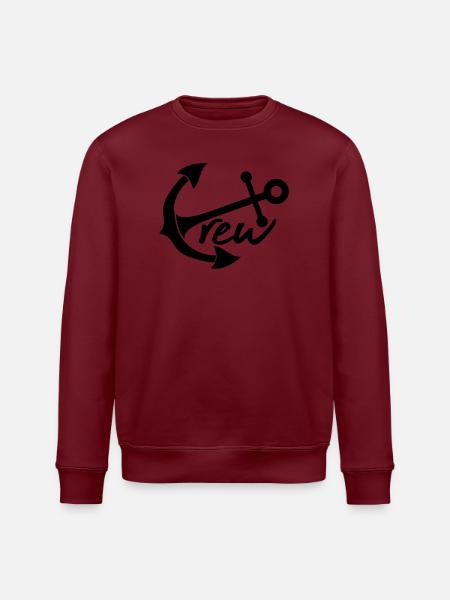 besætning besætning team venner anker båd skib - Stanley/Stella økologisk unisex-sweatshirt ROLLER - hvid