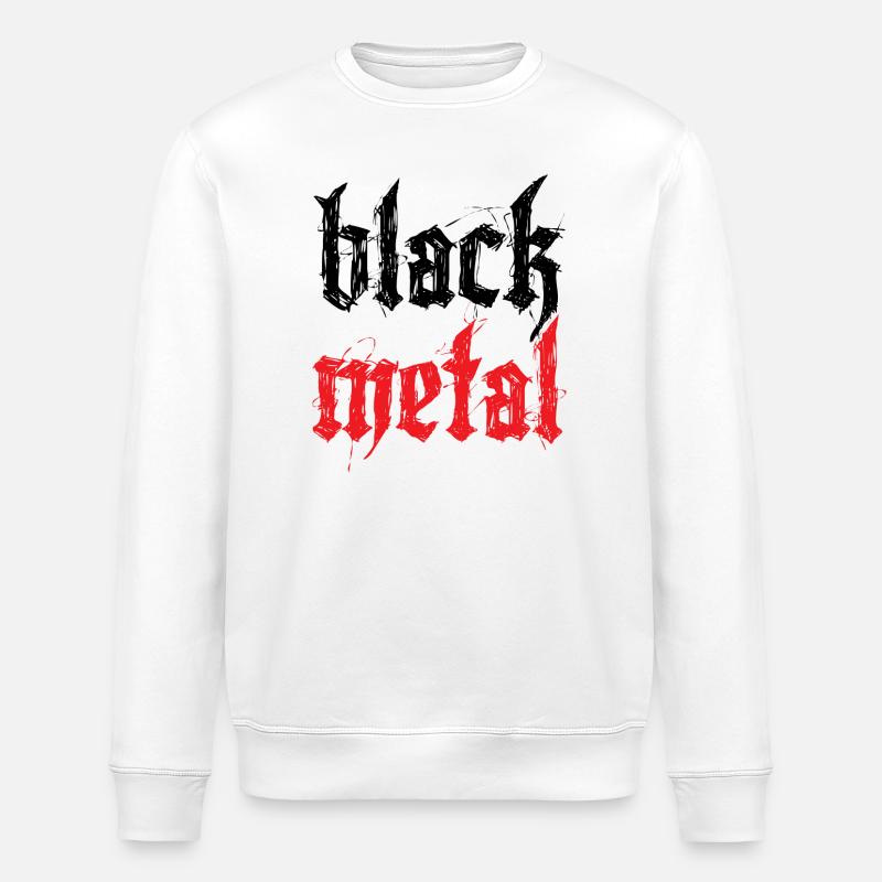 Black Metal - Stanley/Stella Unisex Bio-Sweatshirt ROLLER - Weiß