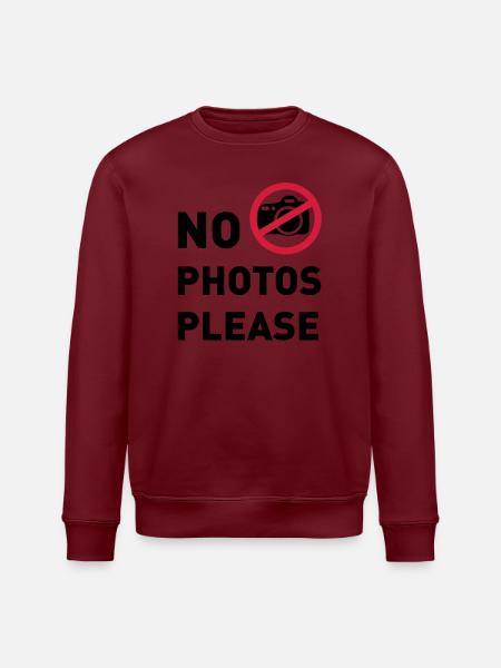 vip no photos - Stanley/Stella ROLLER Unisex Organic Sweatshirt - white