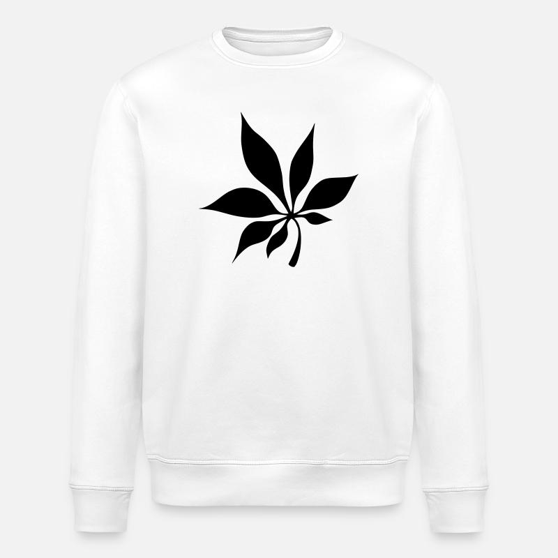 feuille - Sweat bio ROLLER Stanley/Stella Unisexe - blanc